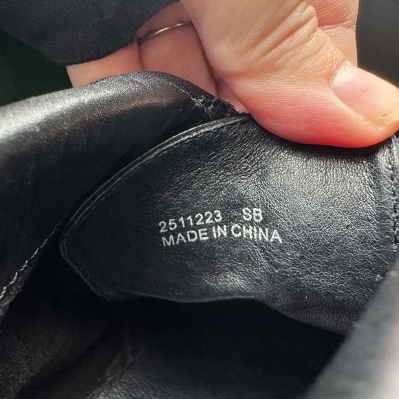 TAMARIS Boots Women's Size US Size 7.5 Leather Short Lace Up Witchy Gothic - Picture 11 of 11